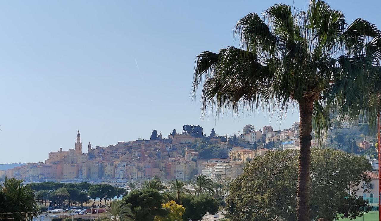 Menton Bord De Mer Studio Calme Avec Balcon, Ascenseur, Climatisation, Ideal Location Quiet Near Sea, Balcony, Elevator, Ac מראה חיצוני תמונה